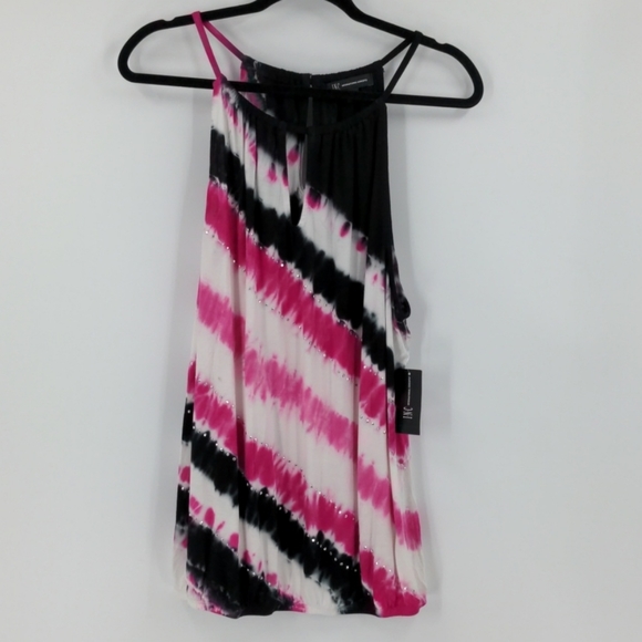 INC International Concepts Tops - INC INTERNATIONAL CONCEPTS Rhinestone Tie Dye Top